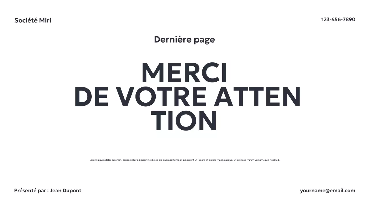 Présentation d'entreprise géométrique grise