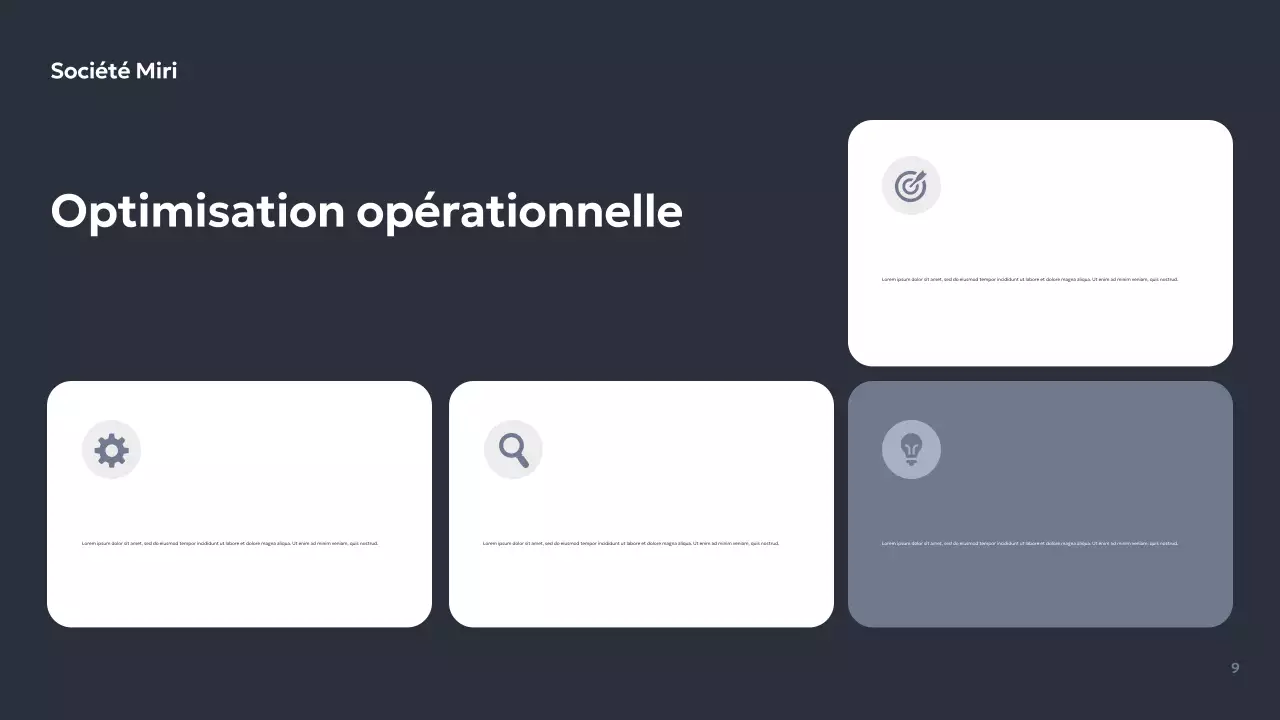 Présentation d'entreprise géométrique grise