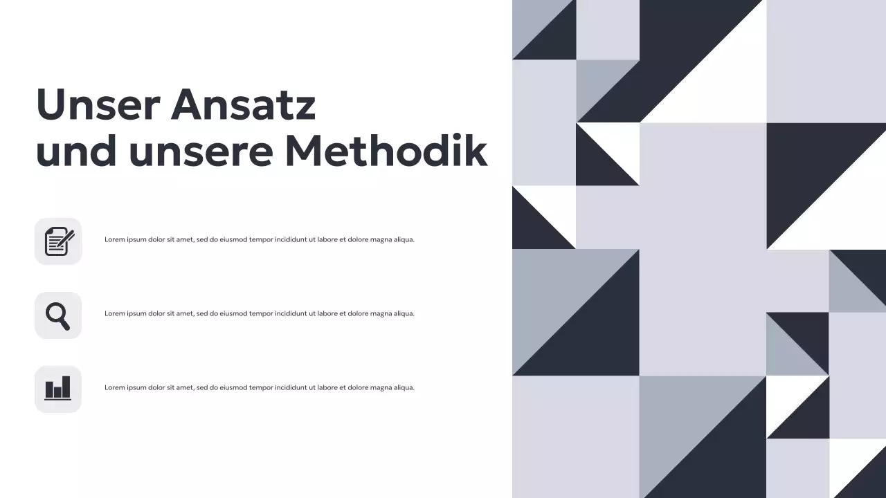 Graue geometrische Geschäftspräsentation