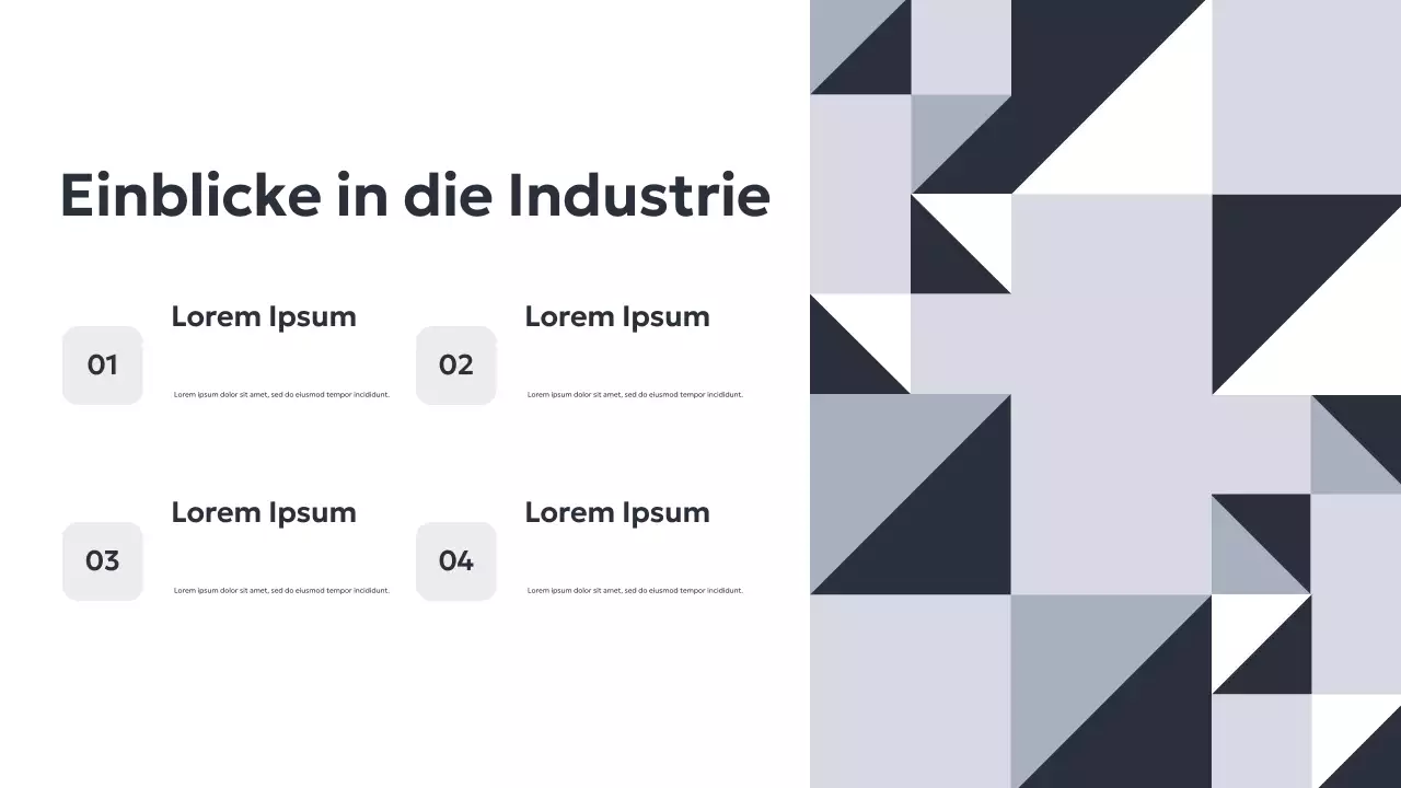 Graue geometrische Geschäftspräsentation