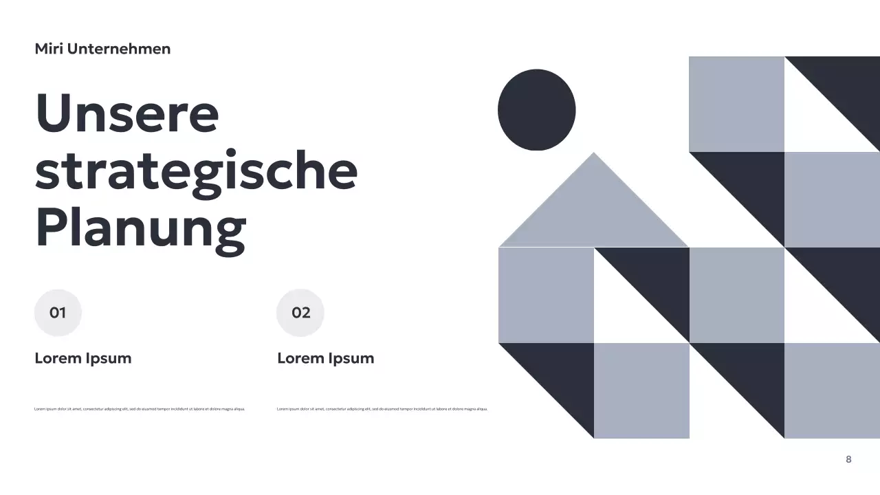 Graue geometrische Geschäftspräsentation