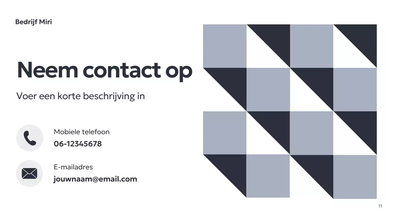 Grijze Geometrische Zakelijke Presentatie