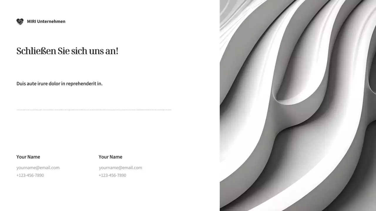 Modernes Fundraising-Dokument in Silber