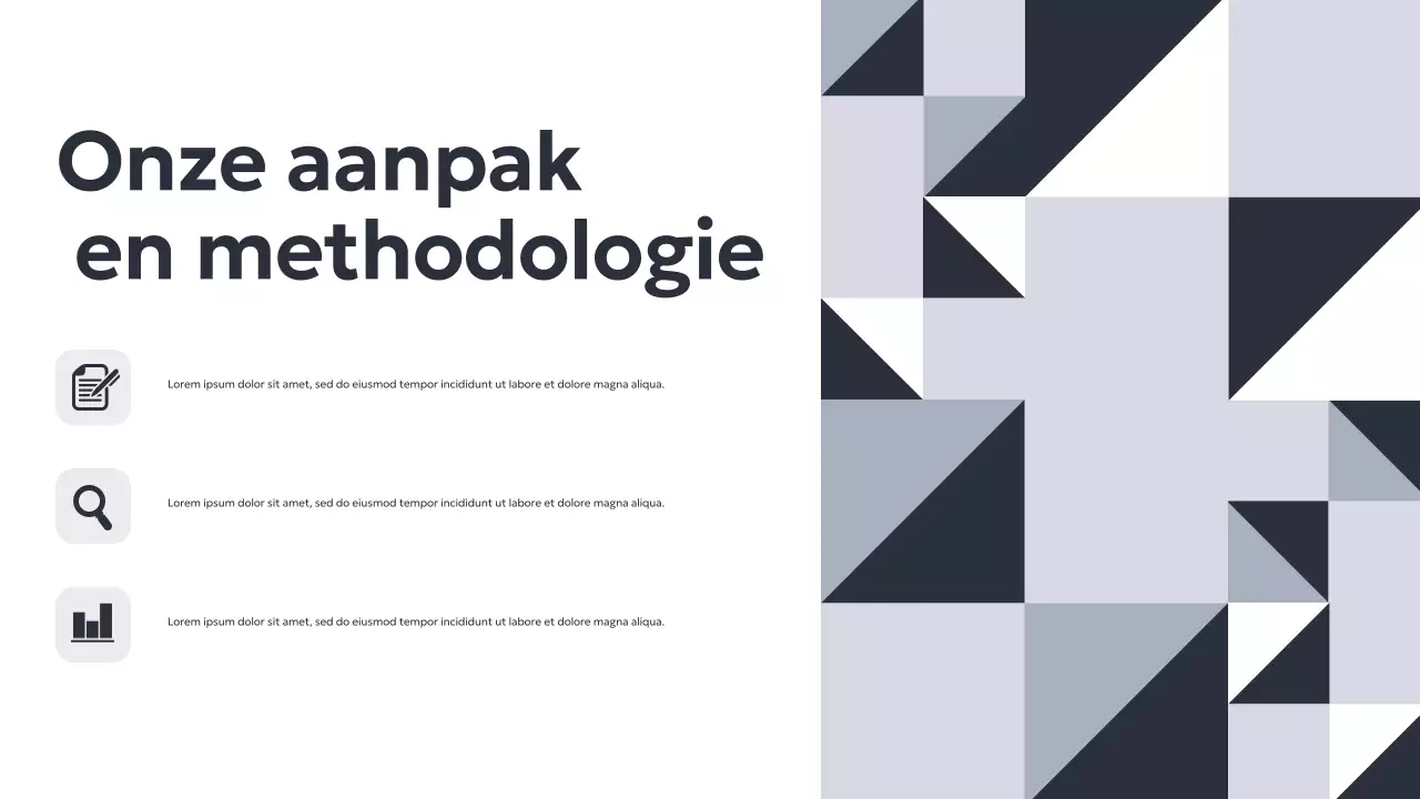 Grijze Geometrische Zakelijke Presentatie