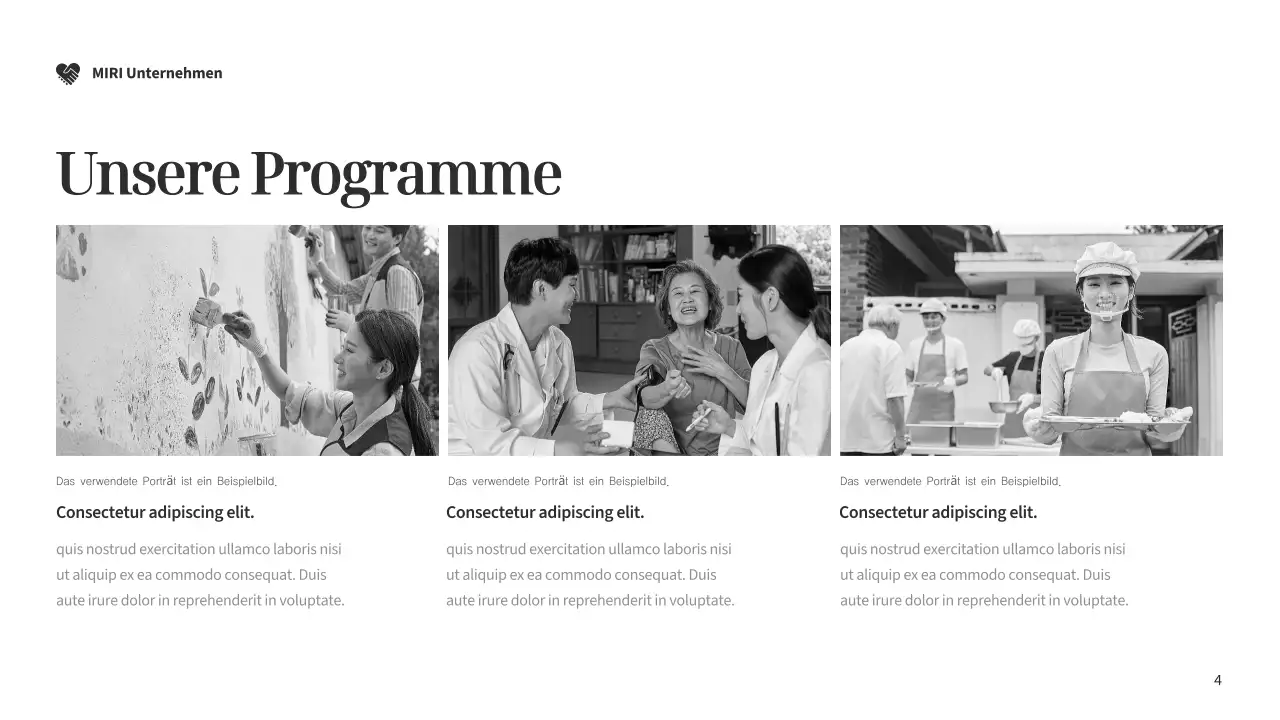 Modernes Fundraising-Dokument in Silber