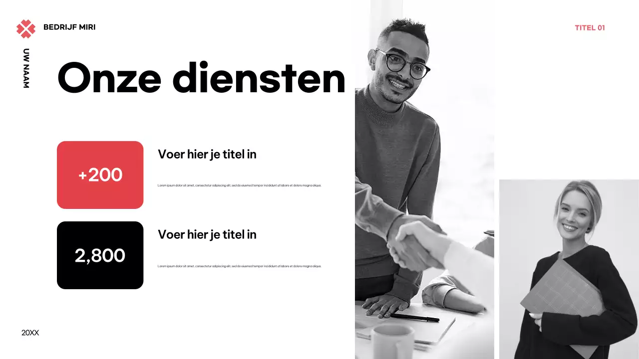 Zwart Modern Ondernemingsplan