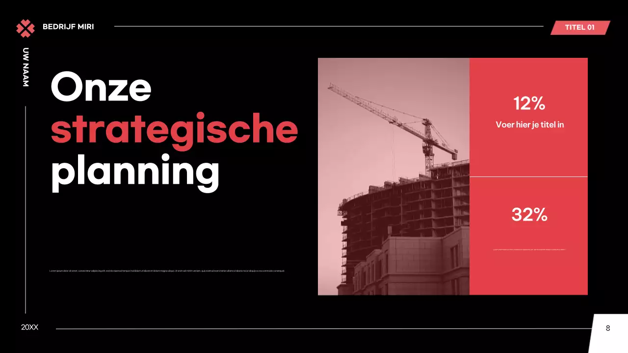 Zwart Modern Ondernemingsplan