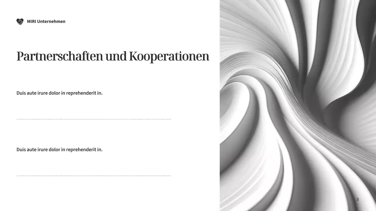 Modernes Fundraising-Dokument in Silber