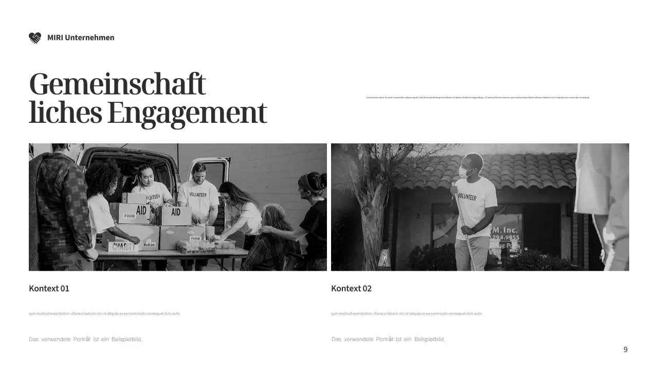 Modernes Fundraising-Dokument in Silber