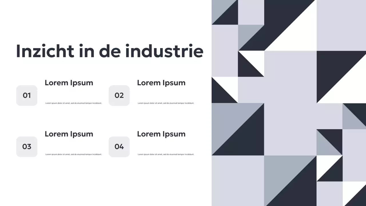 Grijze Geometrische Zakelijke Presentatie
