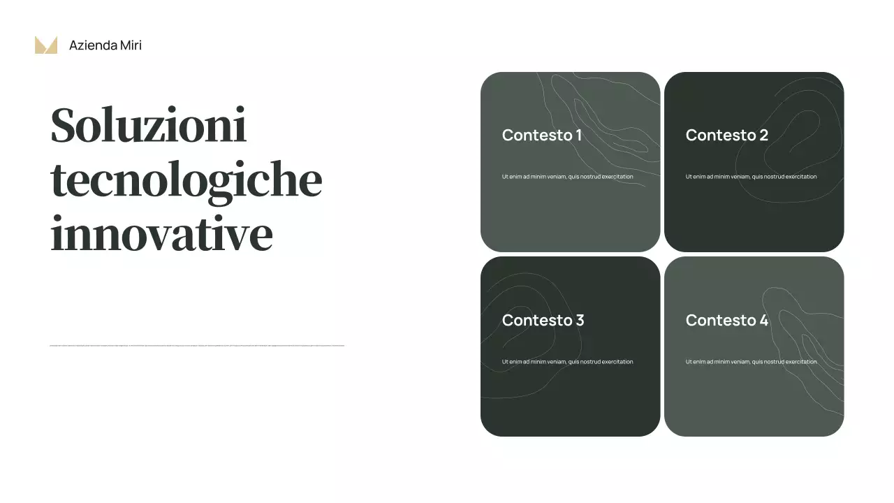 Presentazione aziendale classica rossa