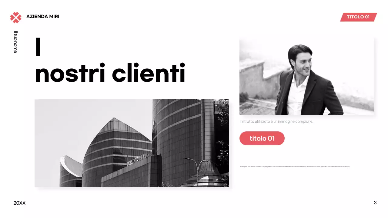 Piano aziendale nero moderno