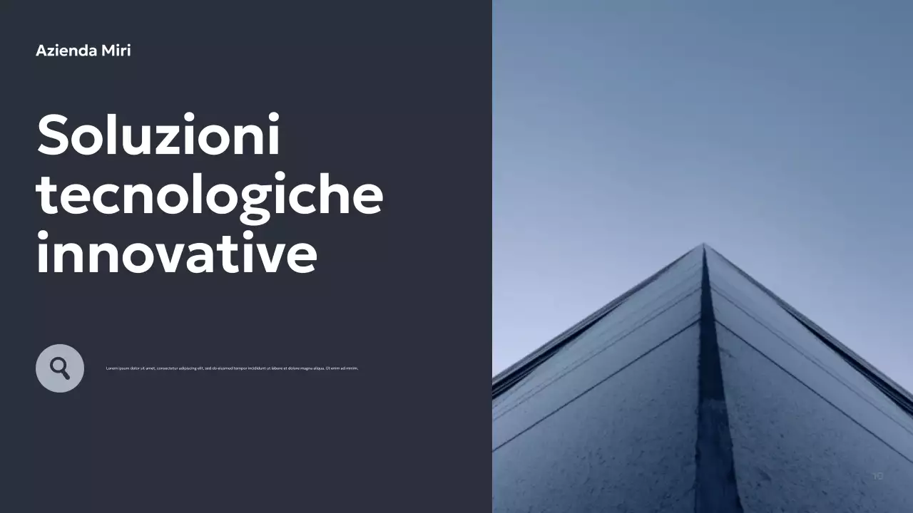 Presentazione aziendale geometrica grigia