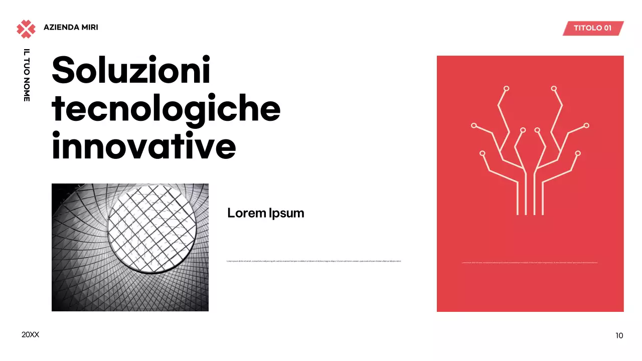 Piano aziendale nero moderno