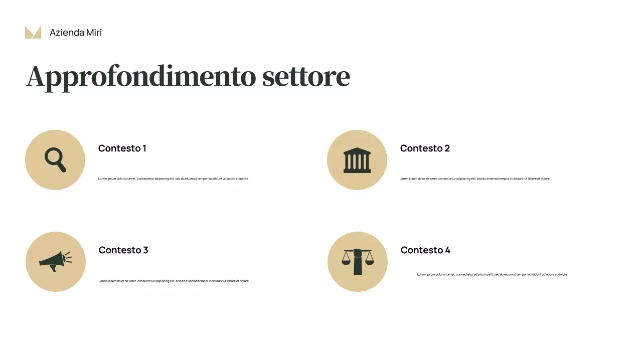 Presentazione aziendale classica rossa