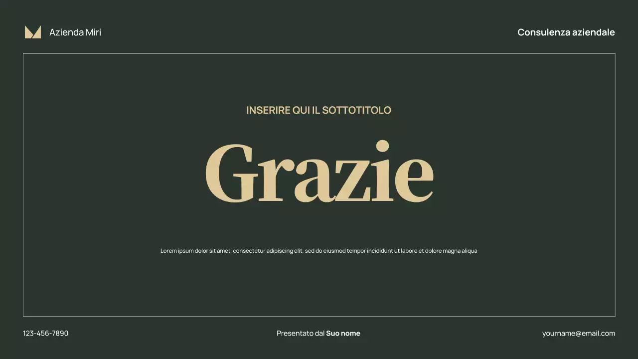 Presentazione aziendale classica rossa