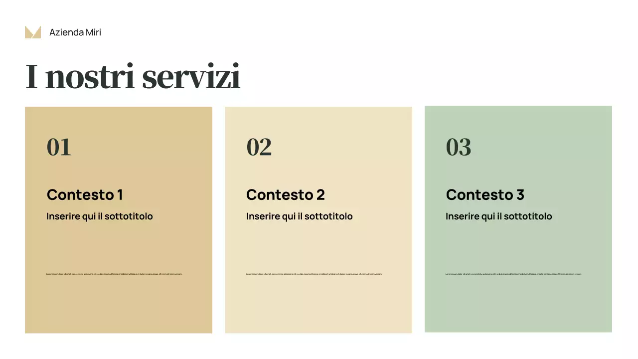 Presentazione aziendale classica rossa