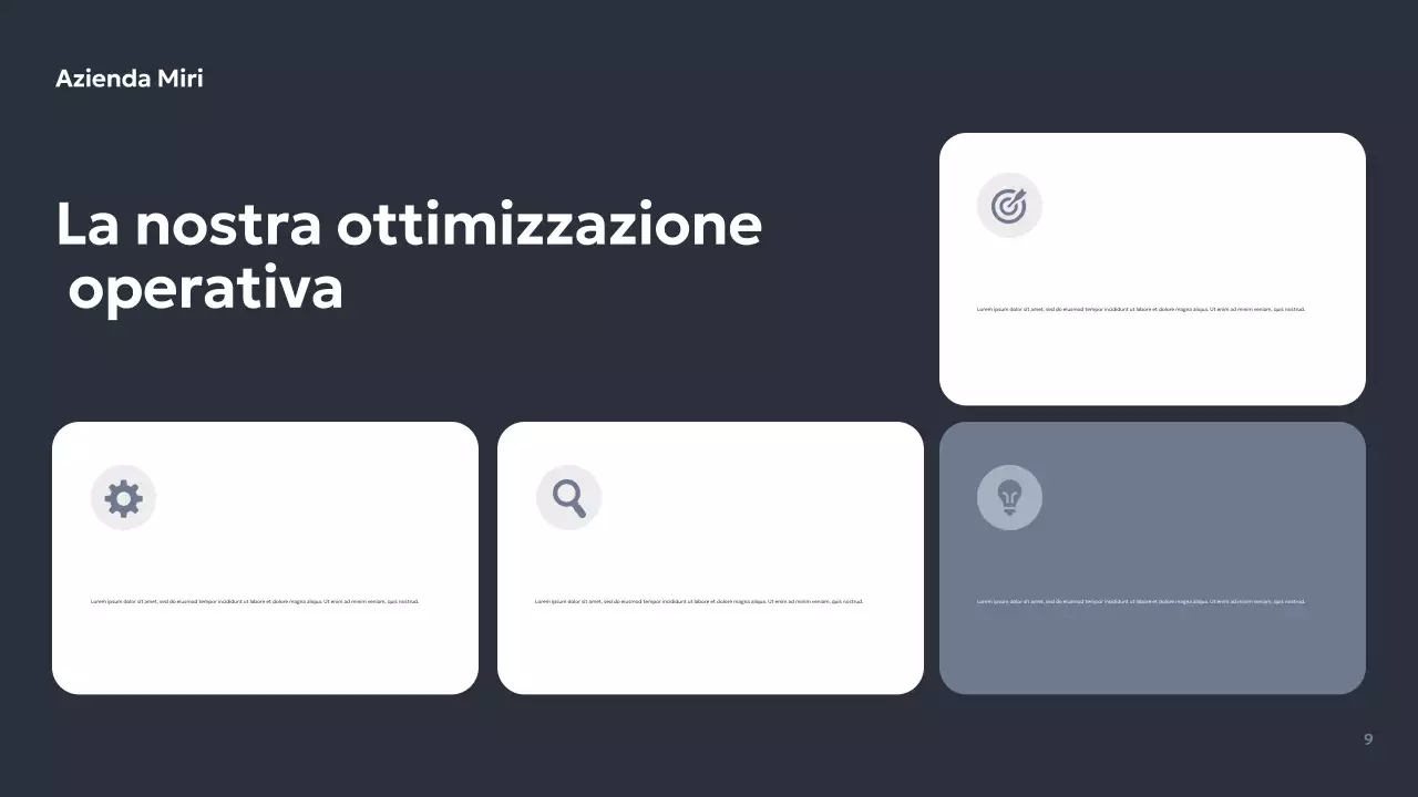 Presentazione aziendale geometrica grigia