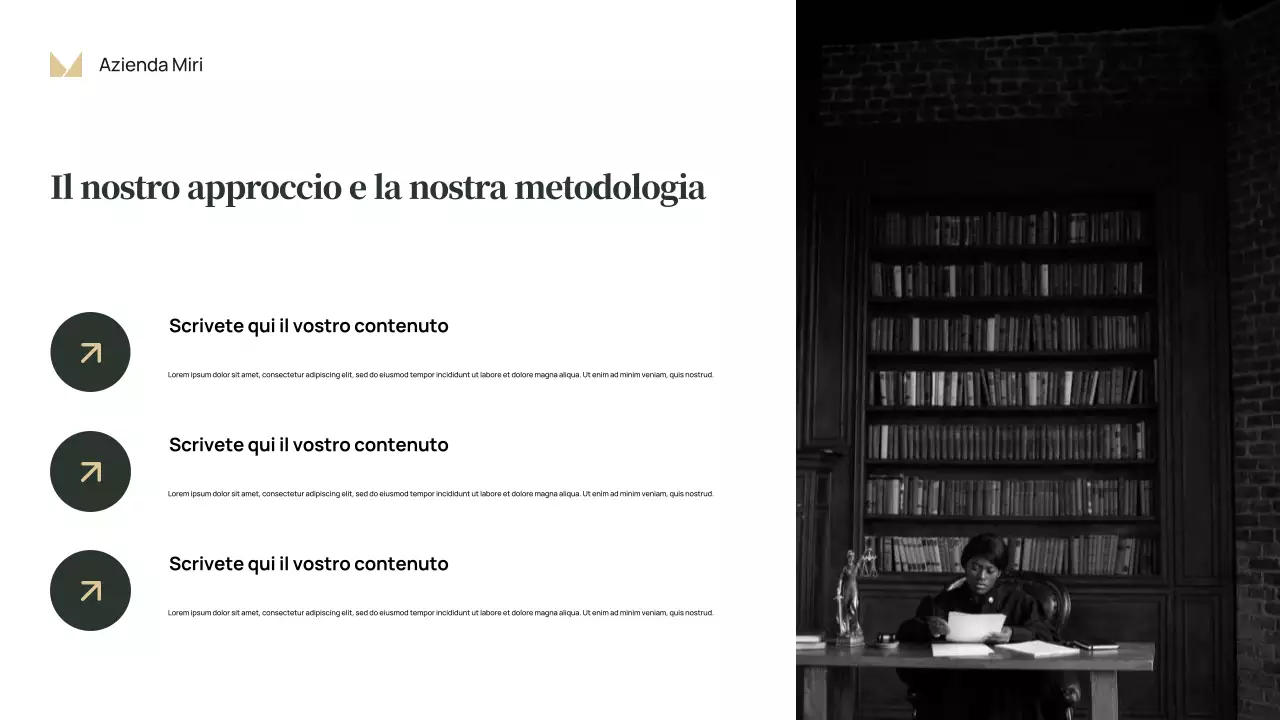 Presentazione aziendale classica rossa