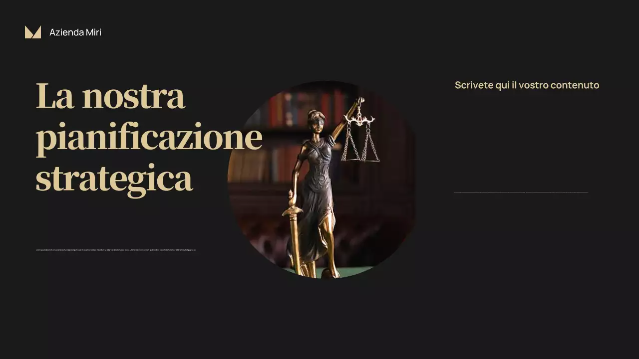 Presentazione aziendale classica rossa