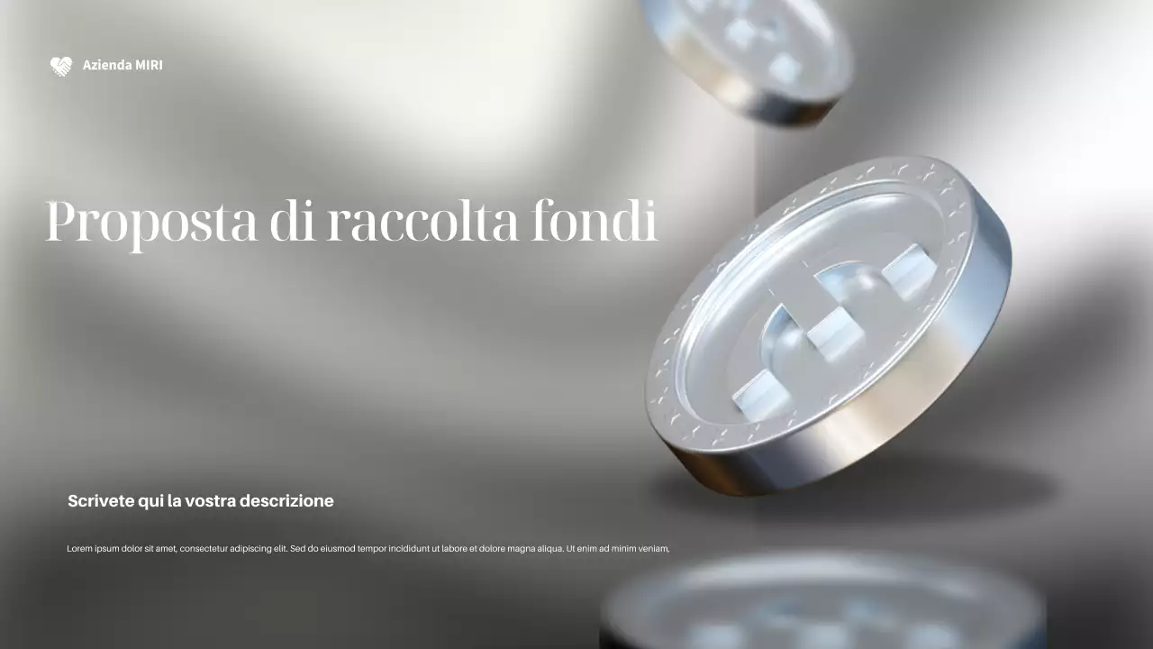 Argento Documento di raccolta fondi moderno