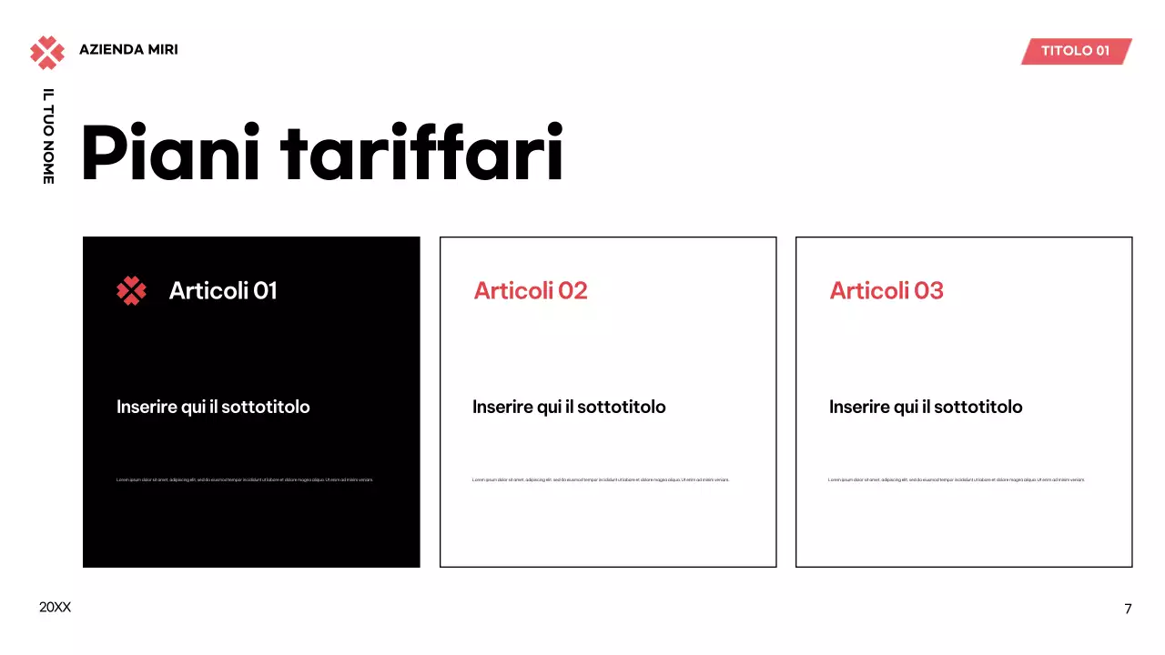 Piano aziendale nero moderno