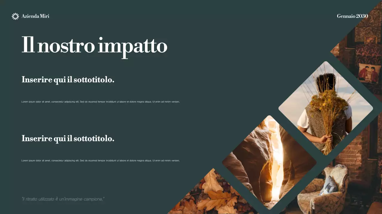 Annuncio di sostenibilità di Mint Modern