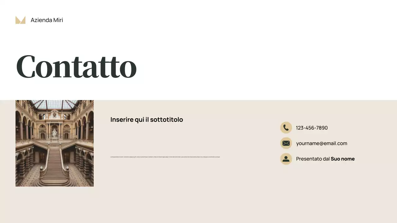 Presentazione aziendale classica rossa