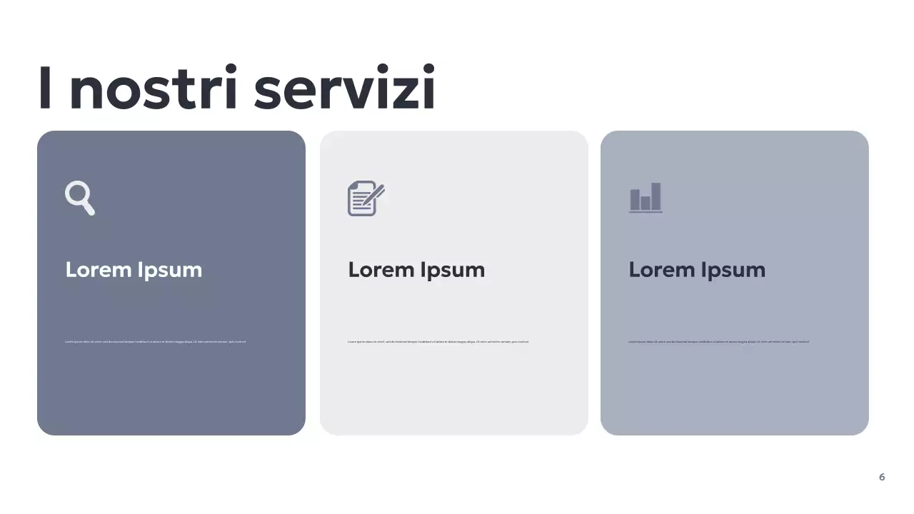 Presentazione aziendale geometrica grigia