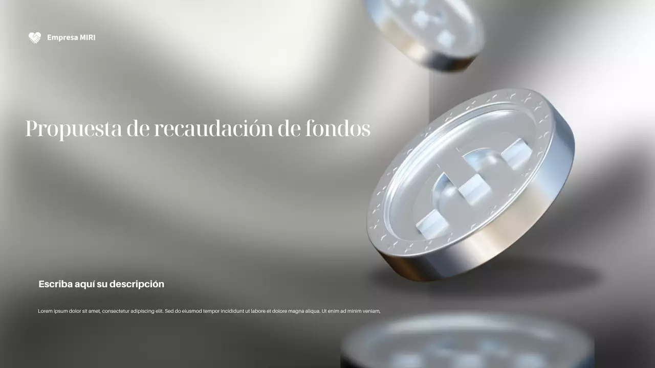 Documento de recaudación de fondos Silver Modern