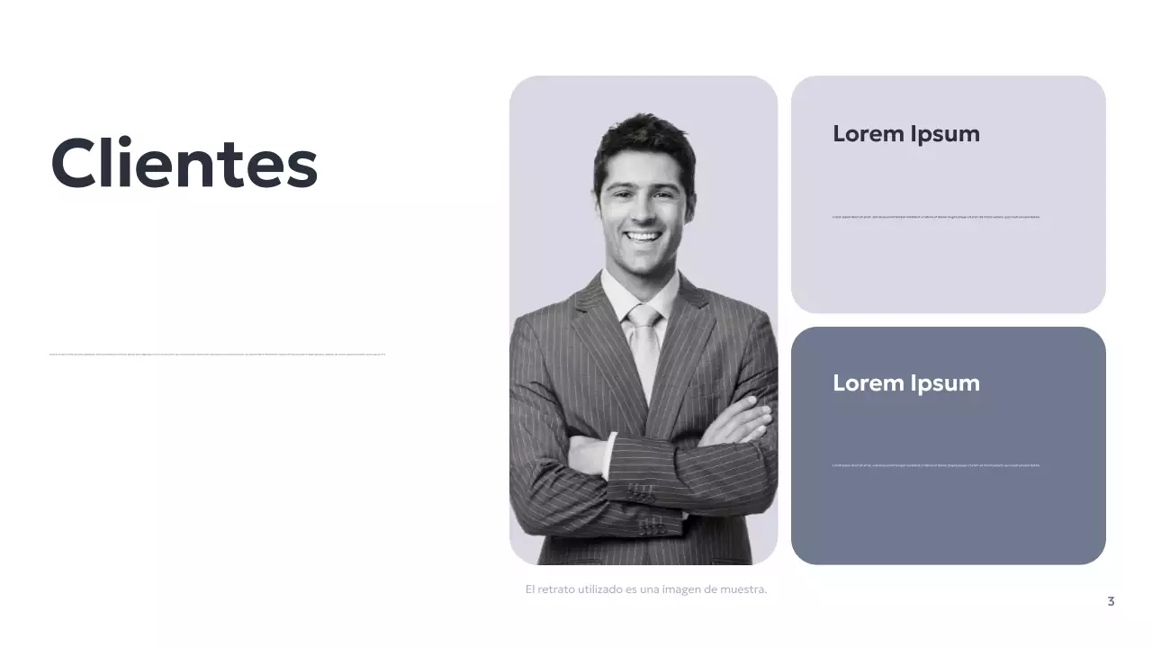 Presentación empresarial geométrica gris