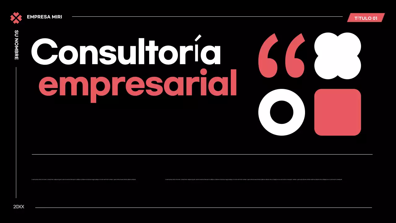 Plan de negocio Black Modern