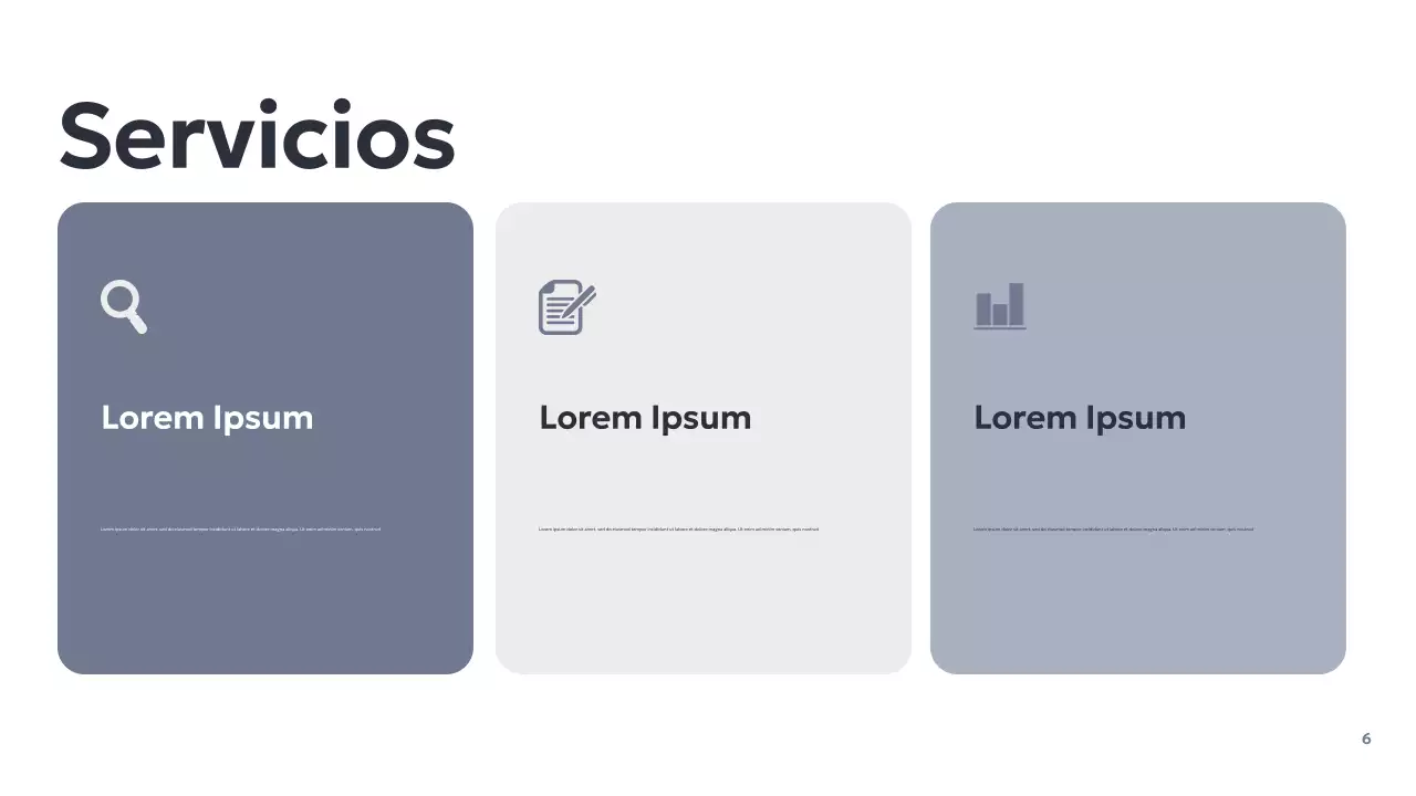 Presentación empresarial geométrica gris