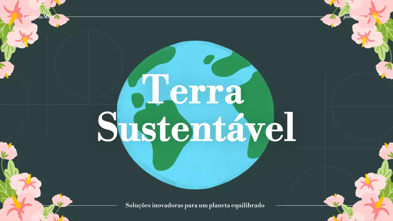 Anúncio de sustentabilidade da Mint Modern