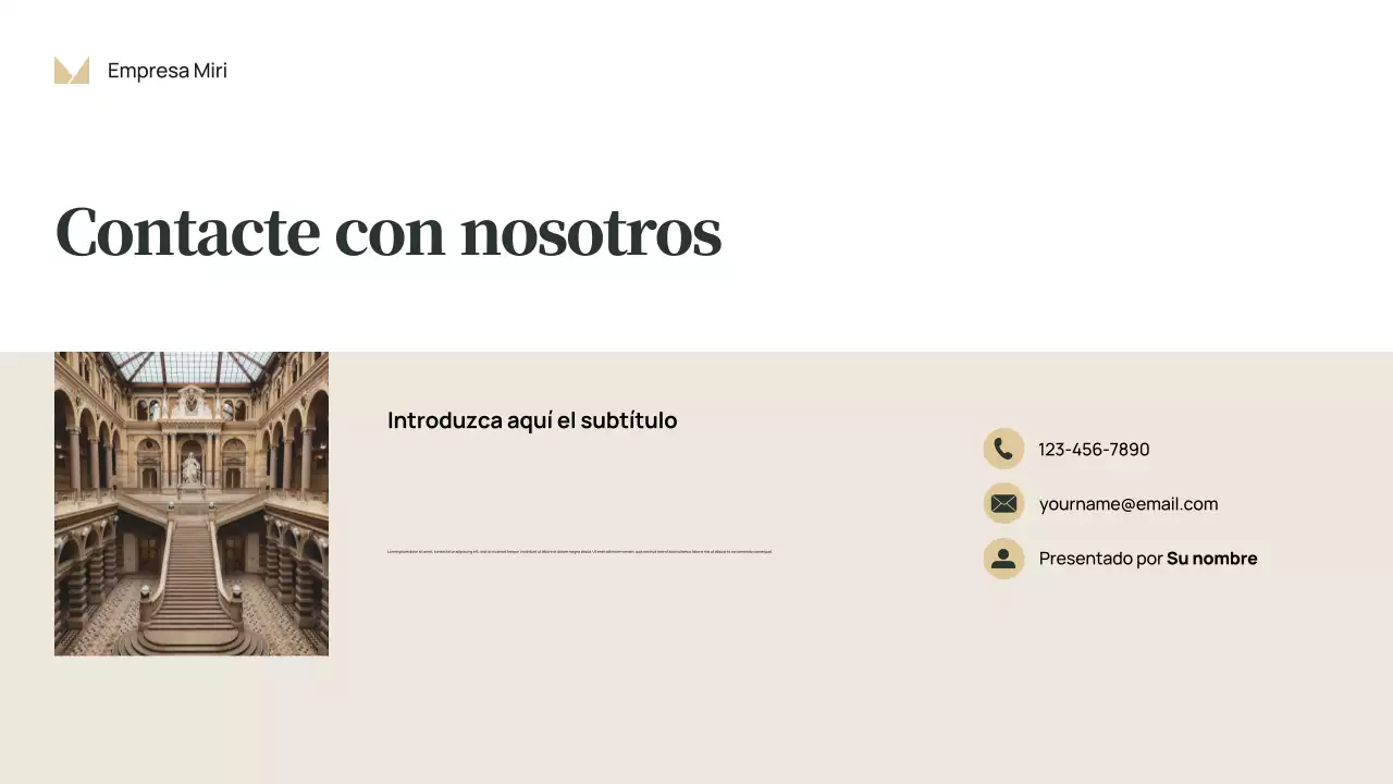 Presentación empresarial Red Classic