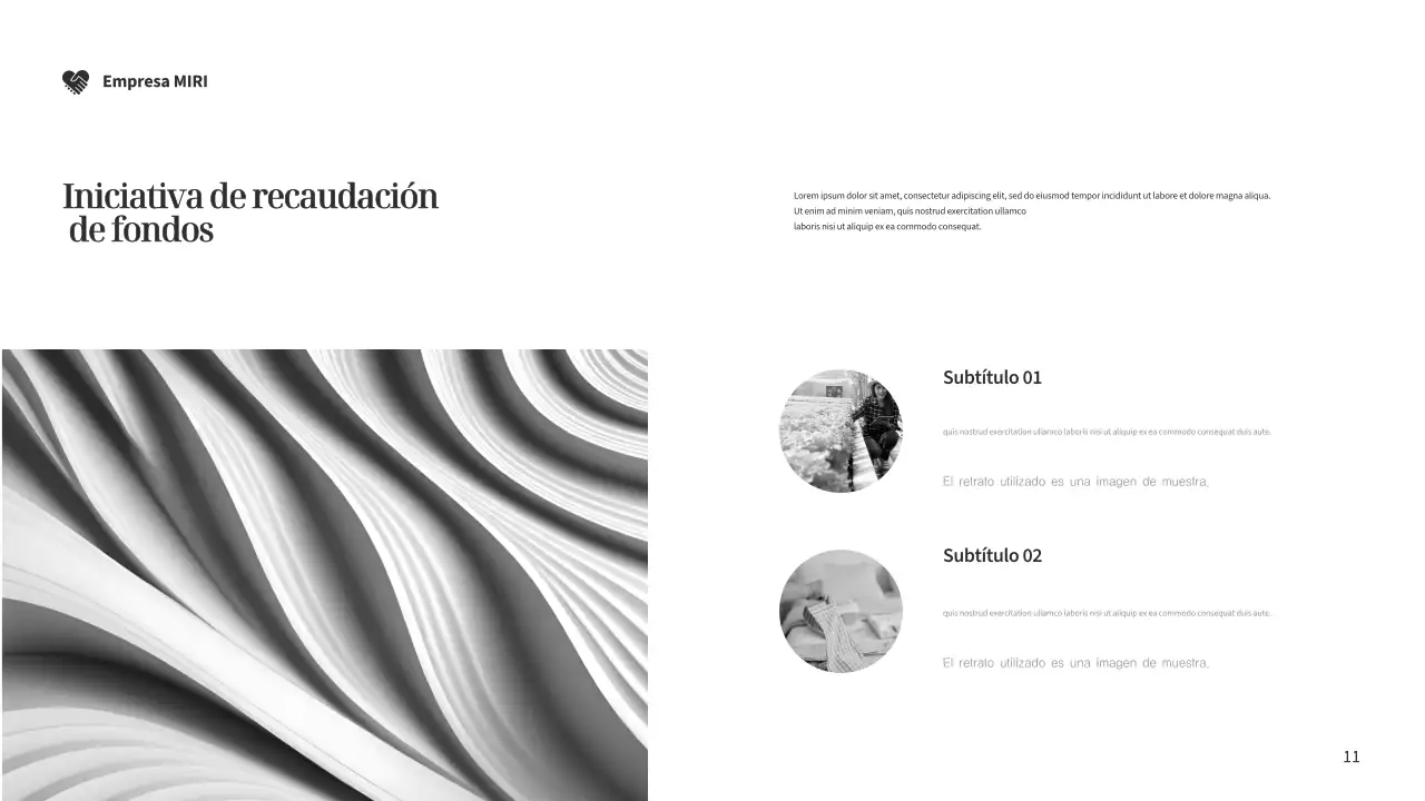 Documento de recaudación de fondos Silver Modern