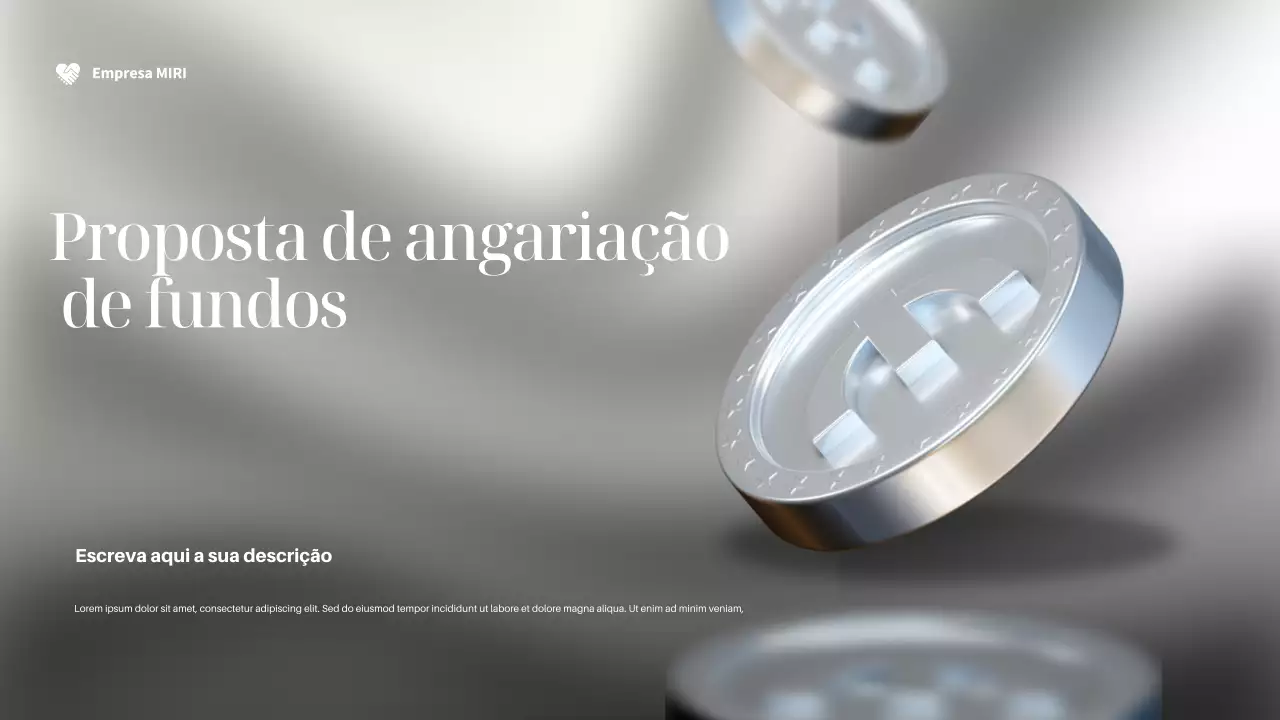 Documento de angariação de fundos da Silver Modern