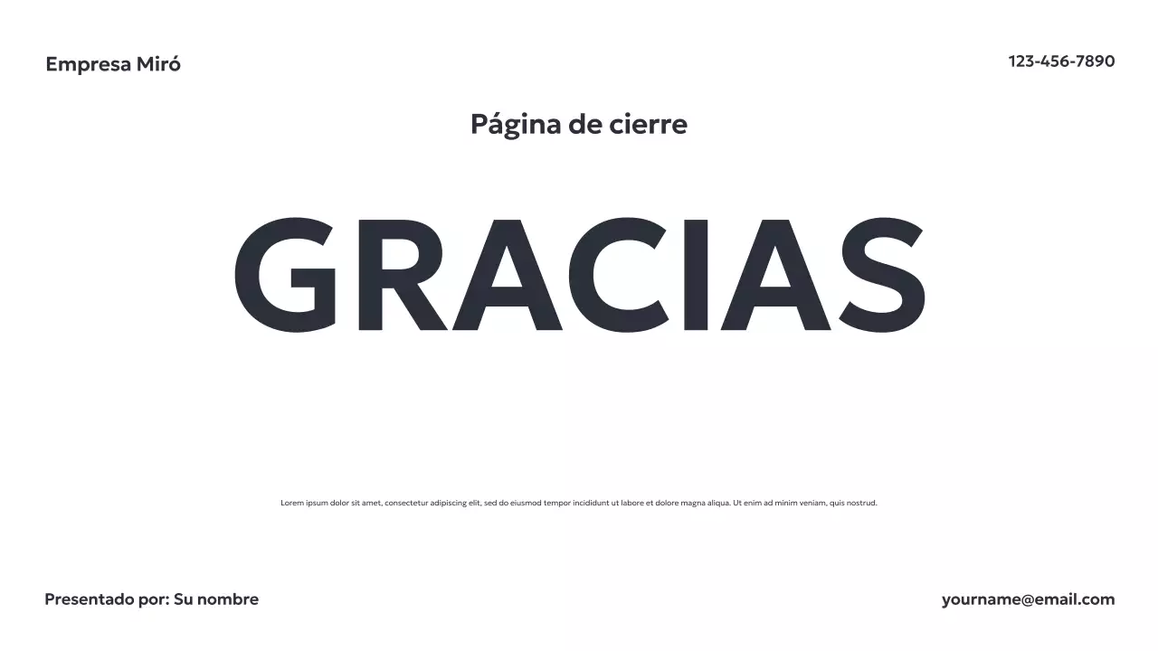 Presentación empresarial geométrica gris