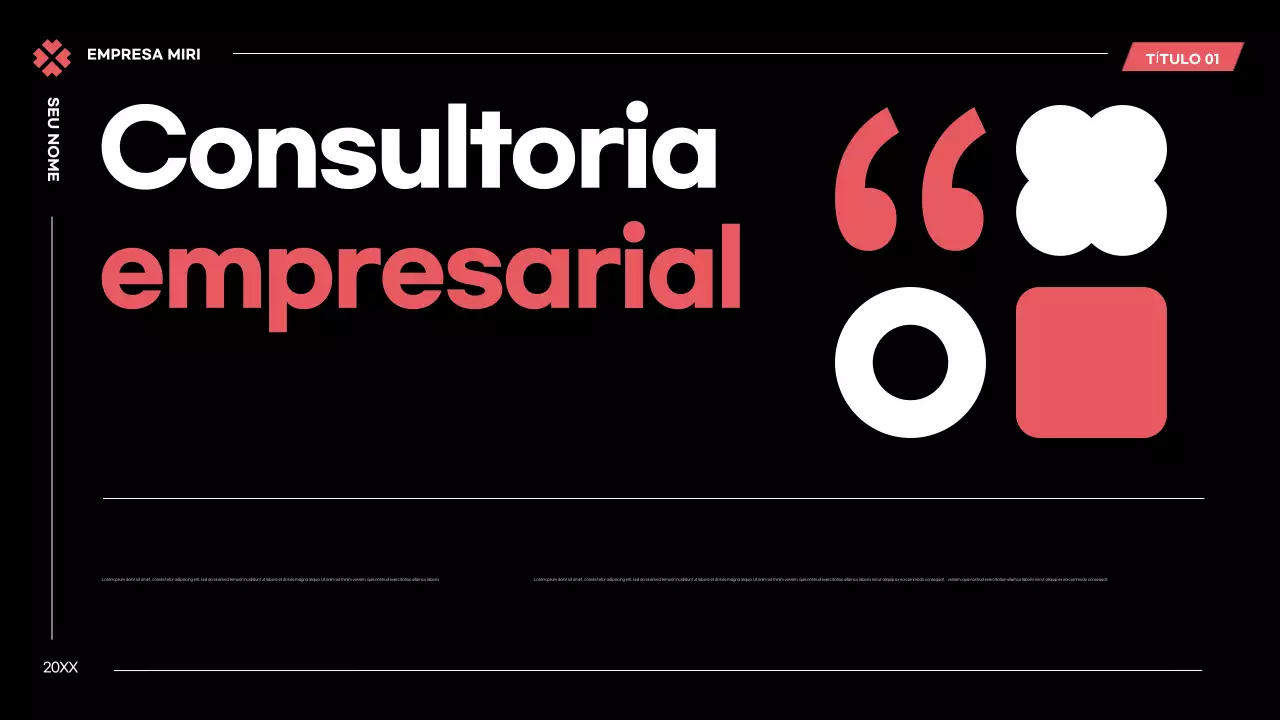 Plano de negócios preto moderno