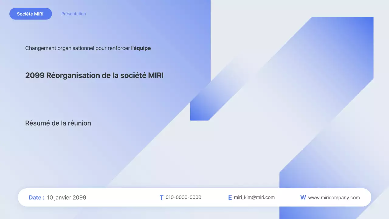 La réorganisation de Blue Modern expliquée