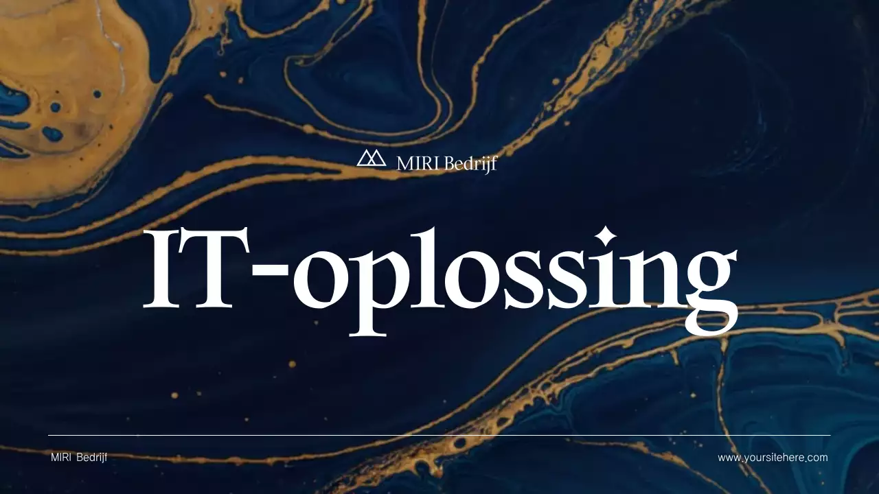 Blue Abstract IT Promotie