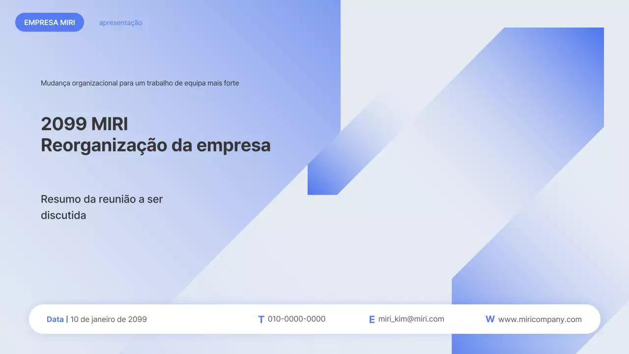A reorganização da Blue Modern explicada