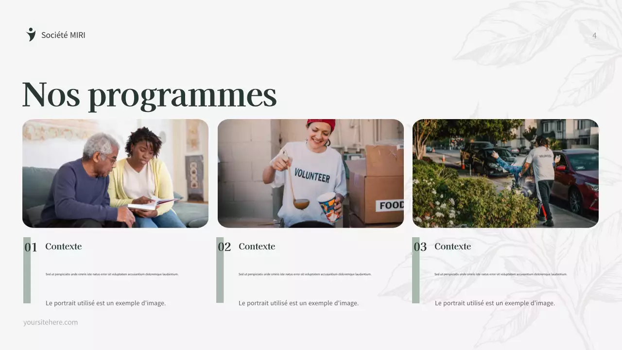 Document de collecte de fonds de Green Botanical