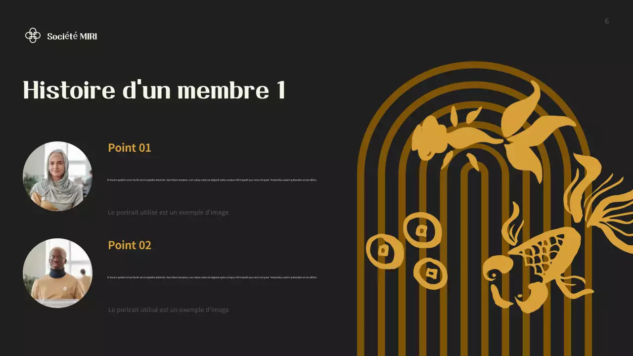 Document de collecte de fonds moderne noir