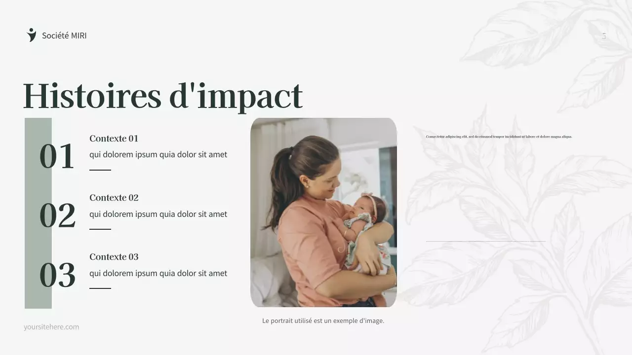 Document de collecte de fonds de Green Botanical