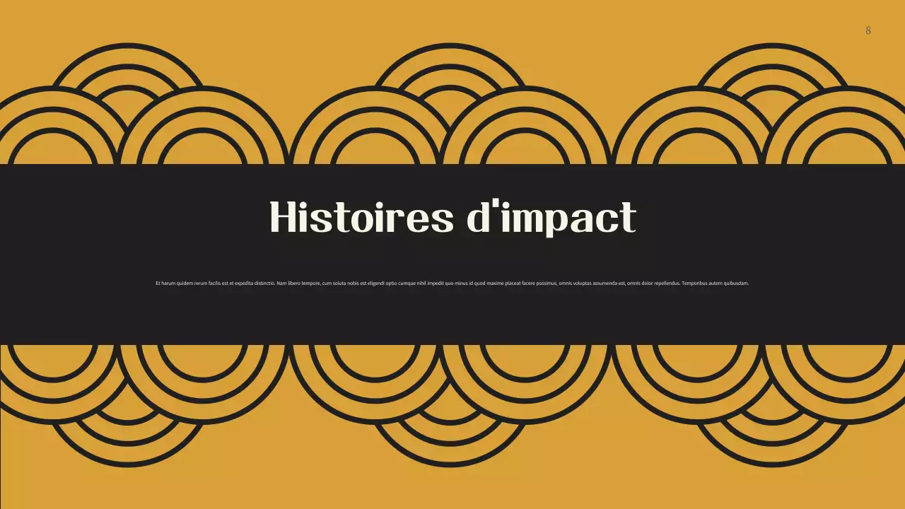 Document de collecte de fonds moderne noir