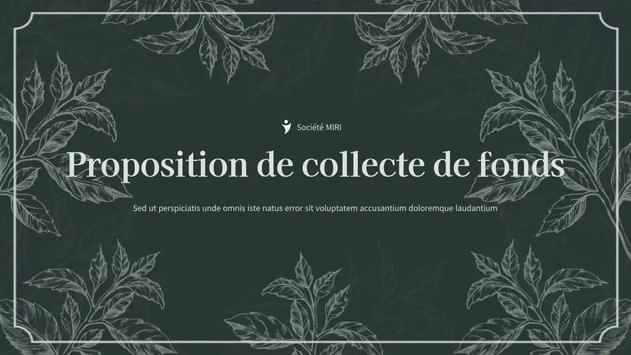 Document de collecte de fonds de Green Botanical