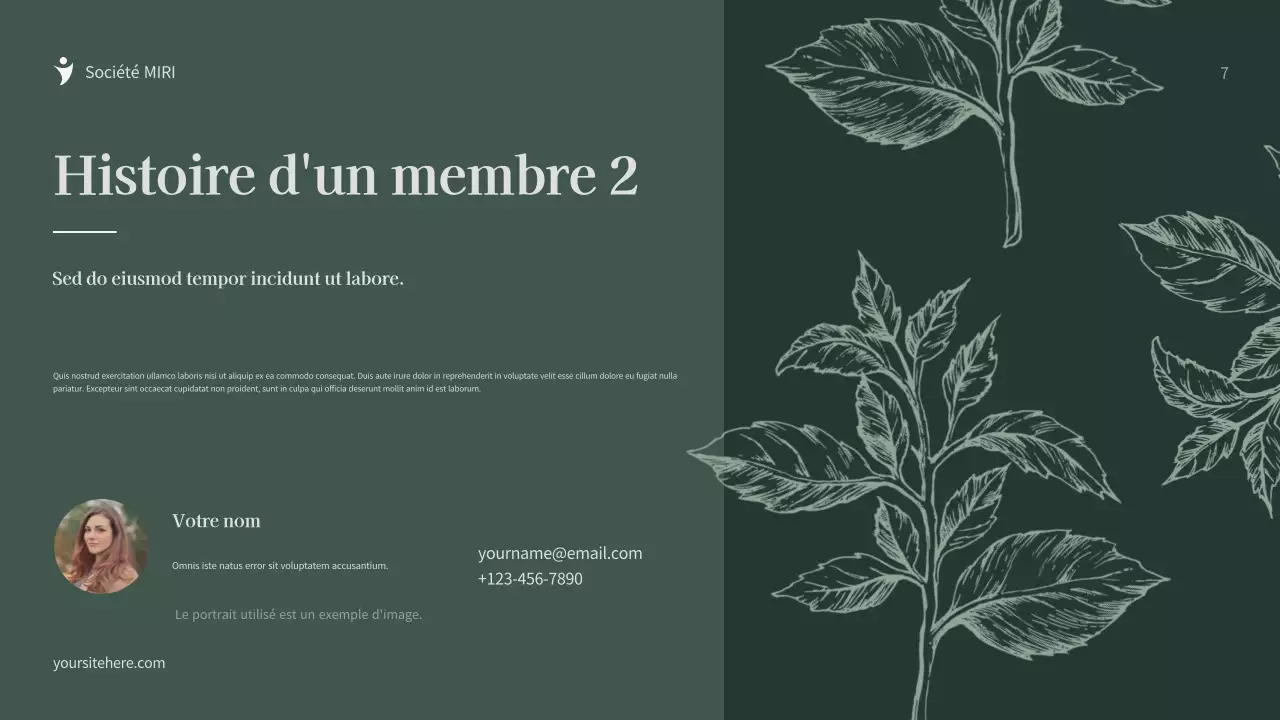 Document de collecte de fonds de Green Botanical