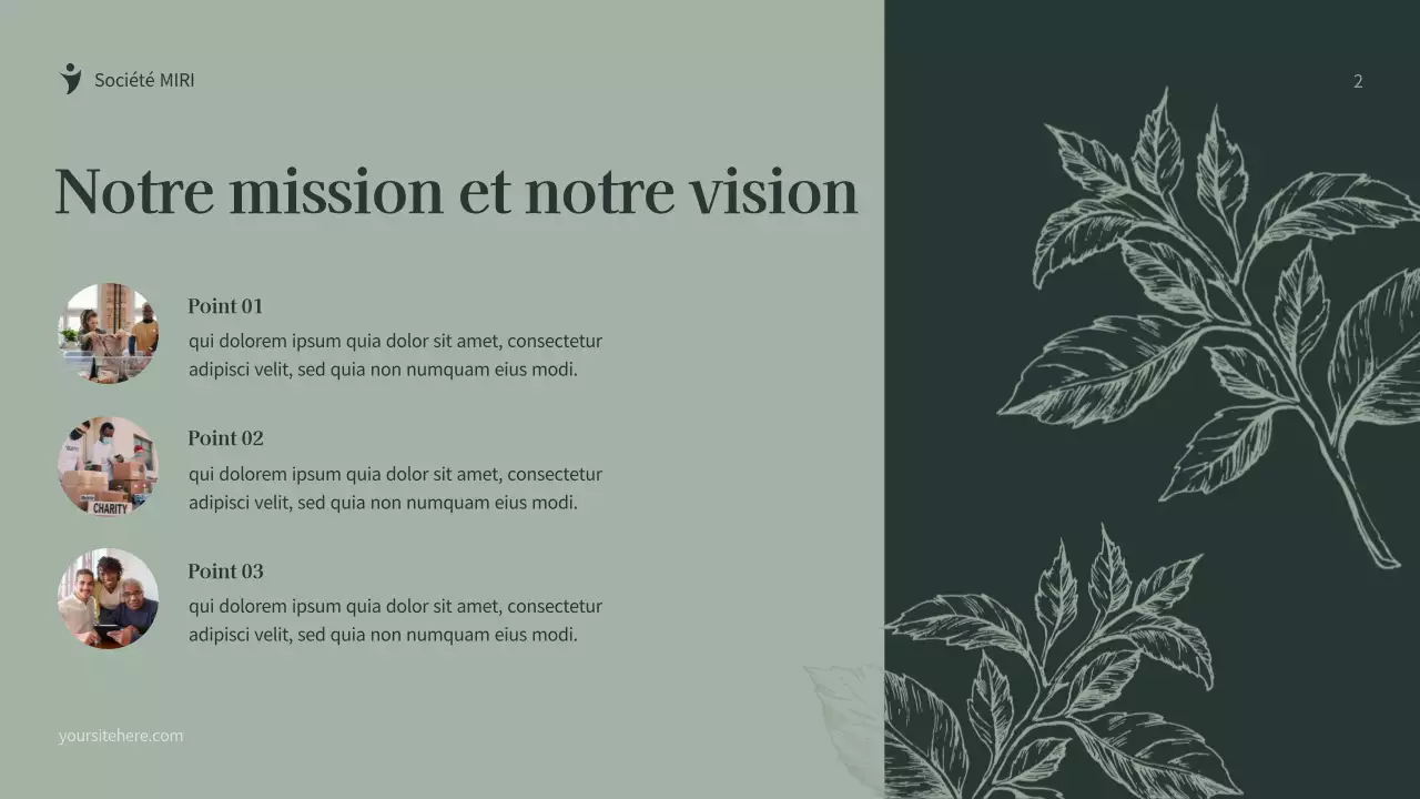 Document de collecte de fonds de Green Botanical