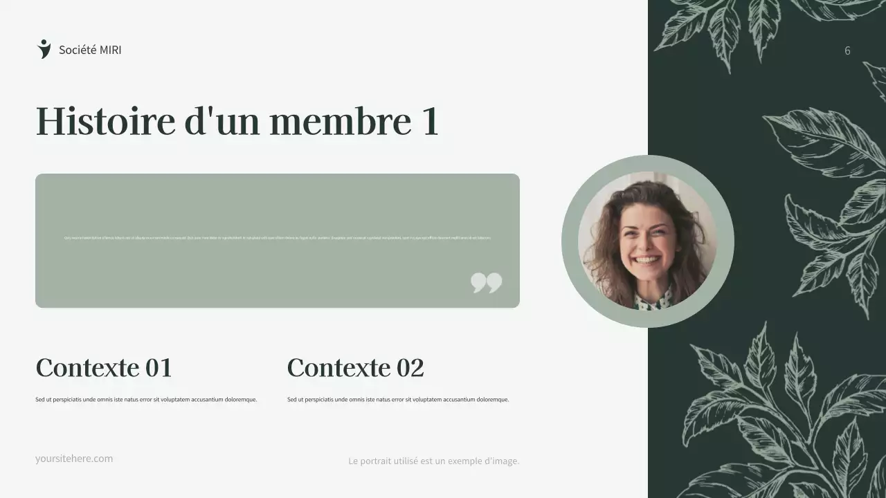 Document de collecte de fonds de Green Botanical